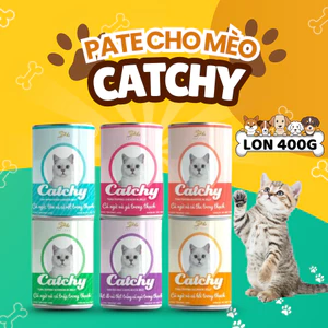 Pate CATCHY lon 400g dành cho mèo mọi lứa tuổi