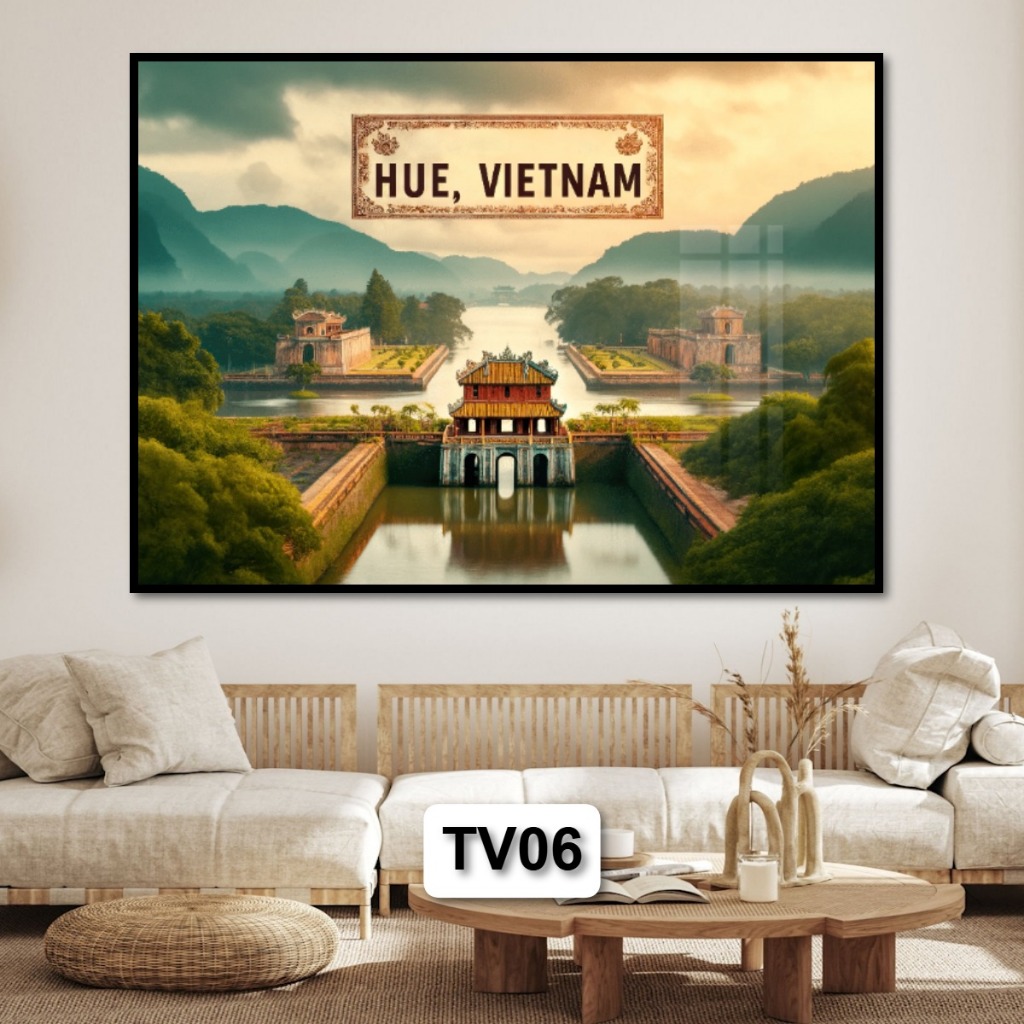 Tranh Các Địa Danh Nổi Tiếng Của Việt Nam - Tranh Tráng Gương Khung Composite Decor Treo Tường