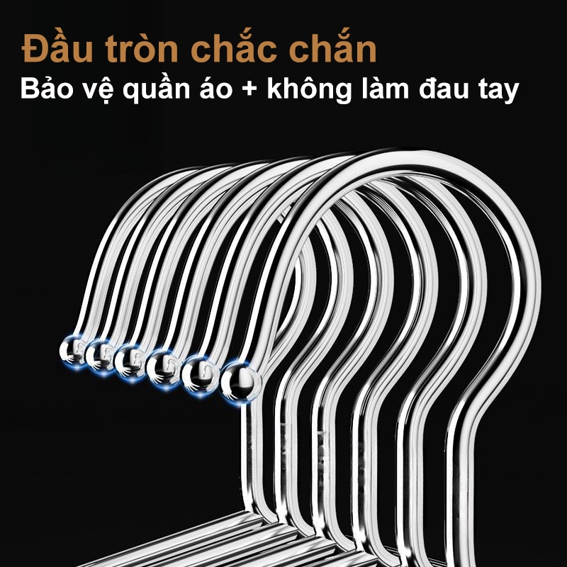 𝐎𝐥𝐢𝐟𝐞 Móc Treo Quần Áo Móc Phơi Quần Áo Inox Quai Phơi Quần Áo Tiện Lợ Cái Treo Áo  Loại Chống Trượt
