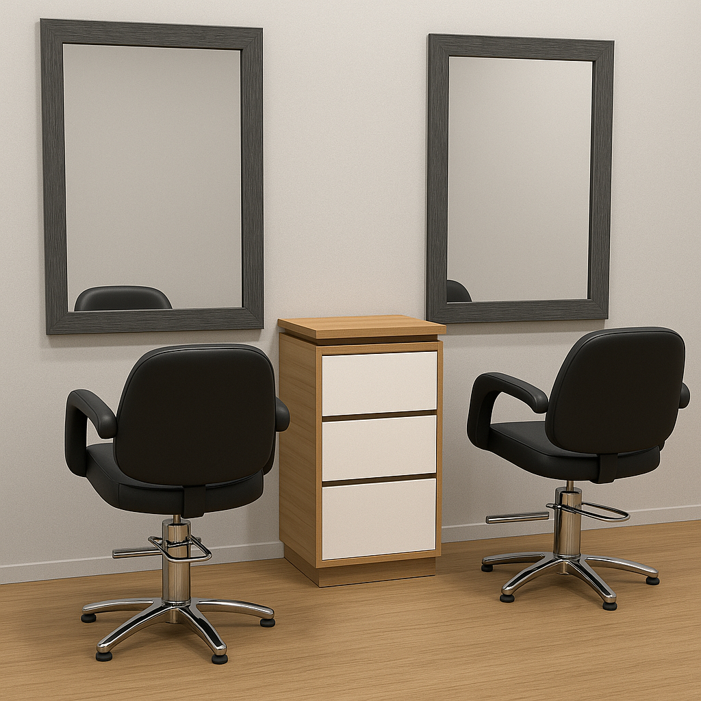 Tủ cạnh gương, tab đầu giường tiện lợi, để đồ salon tóc
