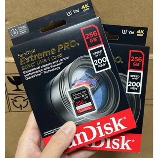 Thẻ nhớ máy ảnh SDXC SanDisk Extreme Pro U3 V30 256GB 200MB/s SDSDXXD-256G-GN4IN (đen)