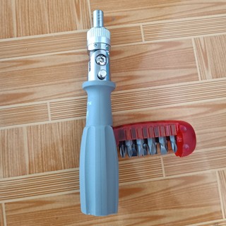Tua vít đa năng 10 trong 1 đa góc gập được 180 độ hãng KAPUSI Japan K-9202 , thép CR-V 6150, BH 12 tháng