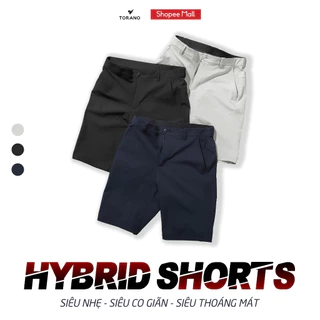 Quần short gió nam TORANO HYBRID SHORT cạp lót chun siêu nhẹ, siêu thoáng mát, co giãn GSBW005