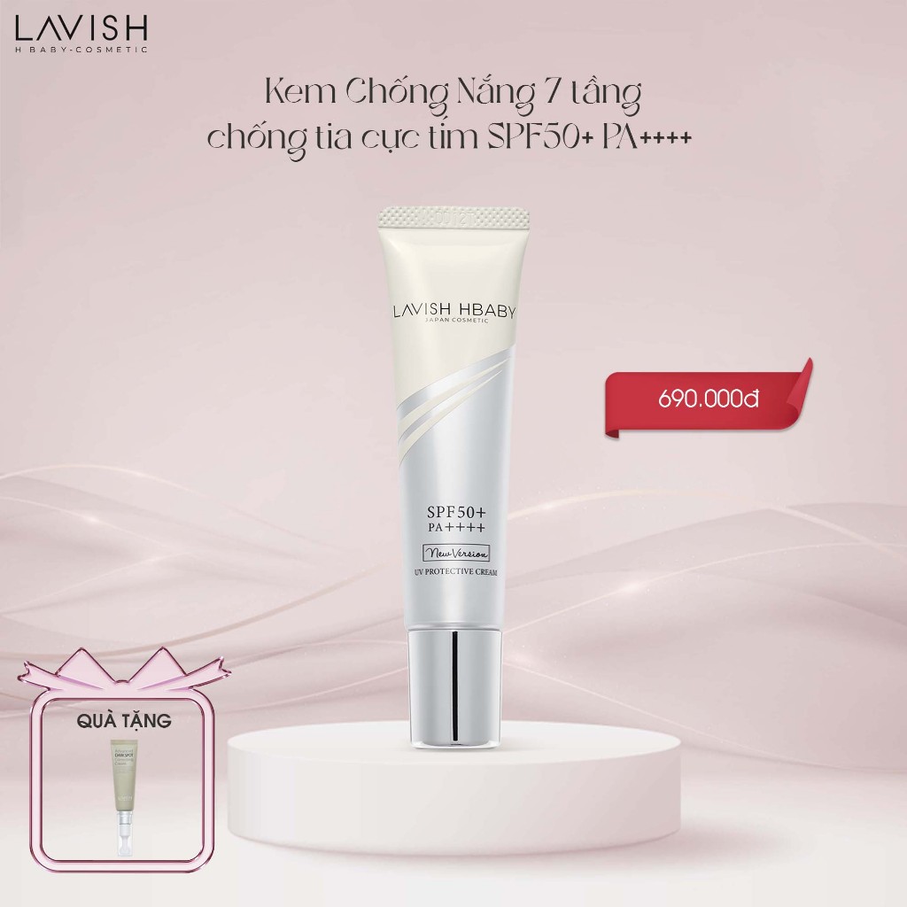 Ảnh UV PROTECTIVE CREAM / KEM CHỐNG NẮNG QUANG PHỔ RỘNG SPF 50+ PA++++ LAVISH 35ml 1