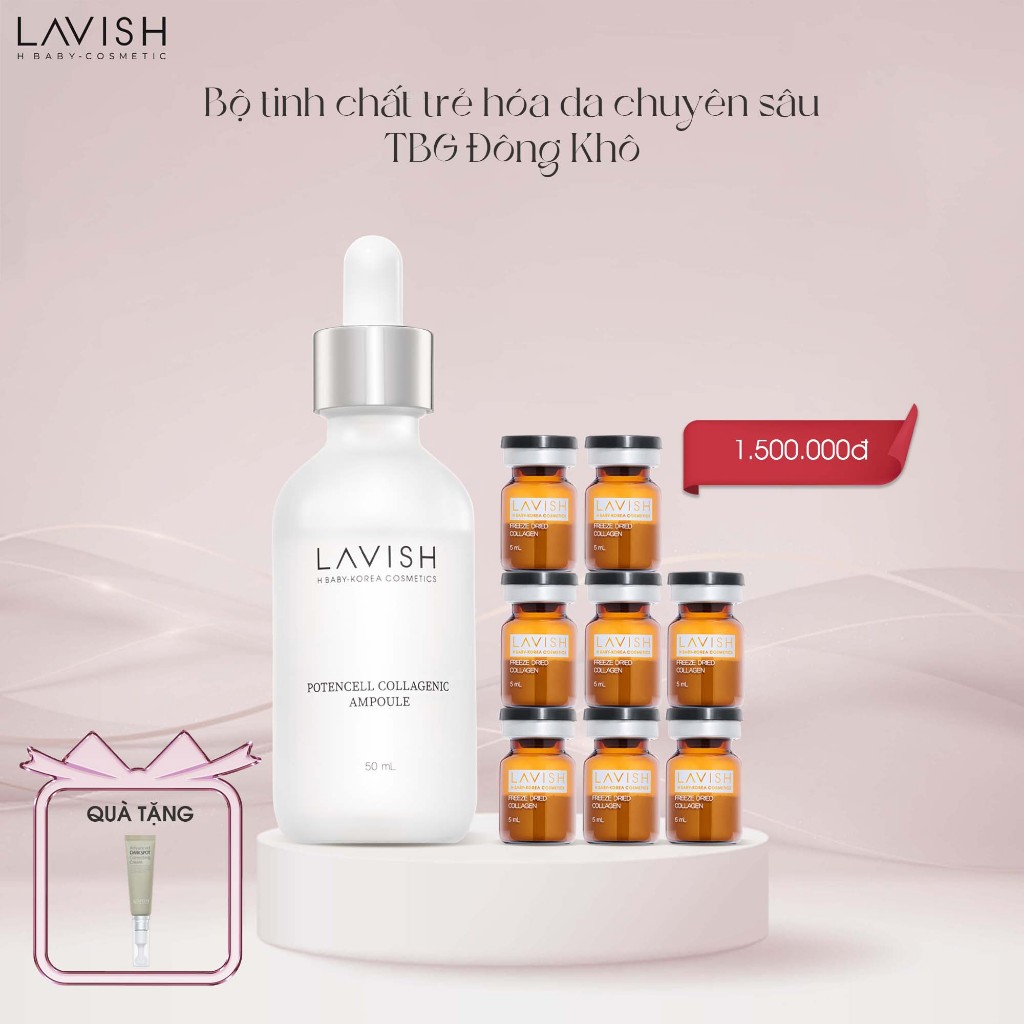 Ảnh Bộ tinh chất trẻ hóa da chuyên sâu TBG Đông Khô 1