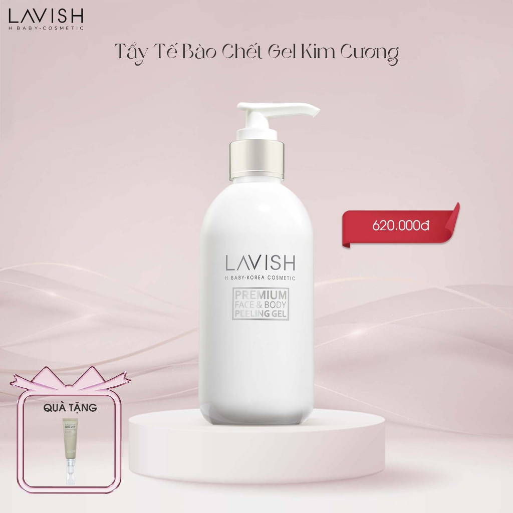Ảnh TẨY TẾ BÀO DA MẶT VÀ TOÀN THÂN BỘT KIM CƯƠNG LAVISH H BABY 250ml 1