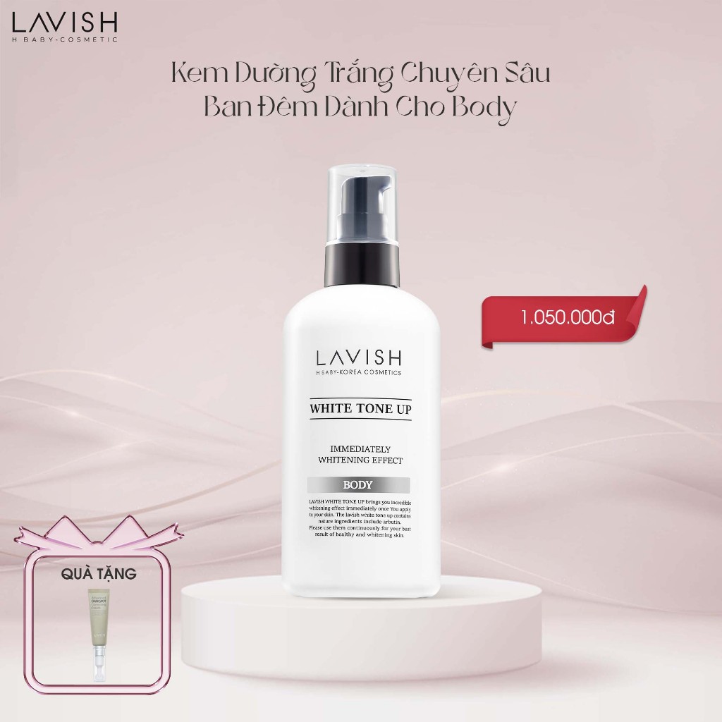 Ảnh Kem dưỡng trắng body Ban Đêm LAVISH H BABY 250ml 1