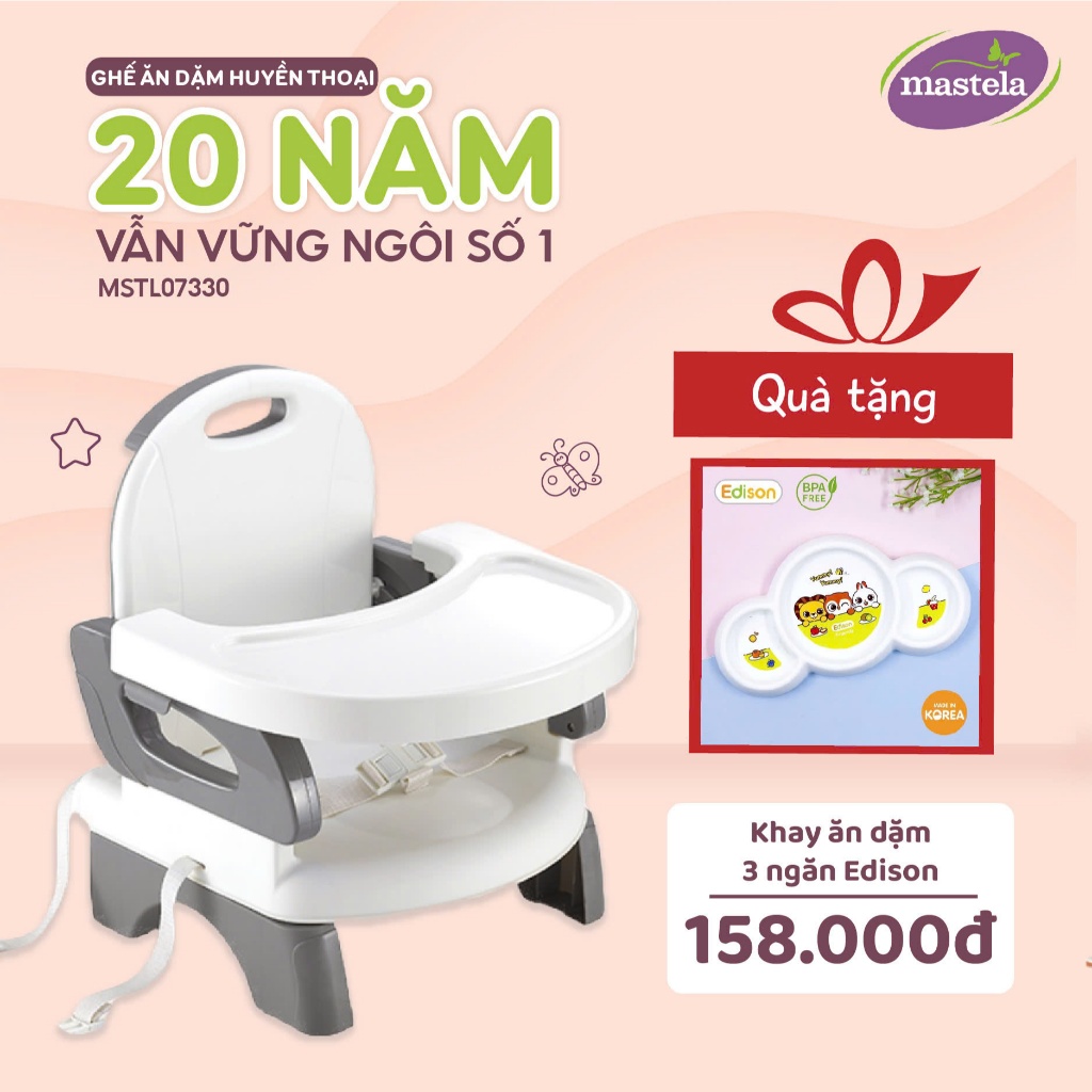Ảnh Ghế ăn dặm gấp gọn cho bé tiện lợi Mastela 07330 - ghế ăn du lịch - hàng chính hãng 1