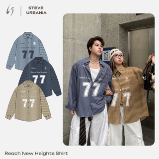 Áo Sơ Mi Nam Nữ Họa Tiết Kẻ Sọc STEVE URBANIA, Chất Cotton Bề Mặt Vải Khó Nhăn, Áo Sơ Mi Phong Cách Streetwear - SM01