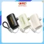 Cục trữ điện mini 10000 WK Design WP-113 lõi pin 21700, In/Out PD 20W Kèm cáp 2 đầu