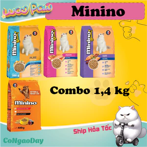 Minino / Minino Yum [ Combo tiết kiệm 7kg ] Thức ăn hạt cho Mèo__ __
