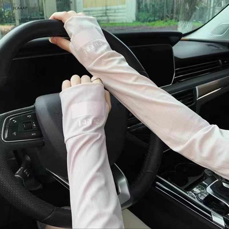 Găng Tay Dài Chống Nắng Hở Ngón UNDERCOOL Thun Lạnh họa tiết nhật bản Chống Tia cực tím