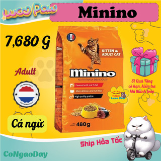 Minino CÁ NGỪ - BAO XÁ [ 7,5kg ] : Thức hạt ăn cho mèo __