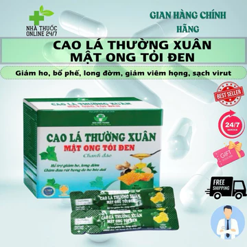 ✅[ chính hãng]Cao lá thường xuân mật ong tỏi đen ( hộp 30 gói*5ml)
