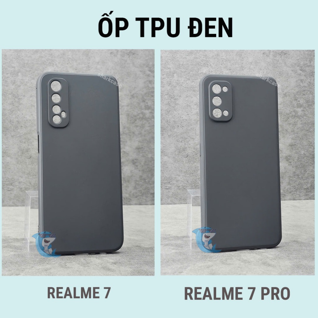 Ốp lưng Realme 7 / 7 Pro trong suốt silicon chống sốc va đập viền vuông bảo vệ cam điện thoại