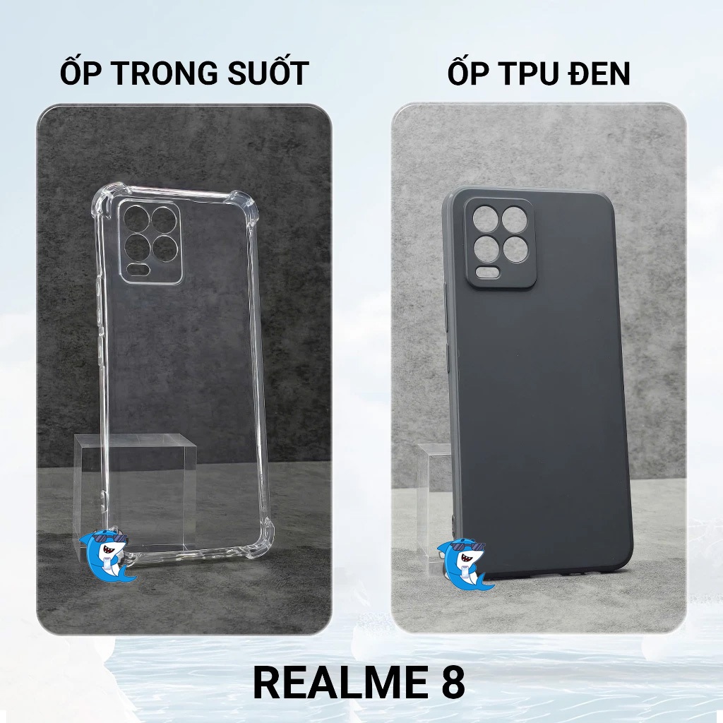 Ốp lưng Realme 8 / 8 pro bảo vệ cam điện thoại toàn diện cạnh vuông nhựa dẻo tpu bibi glass