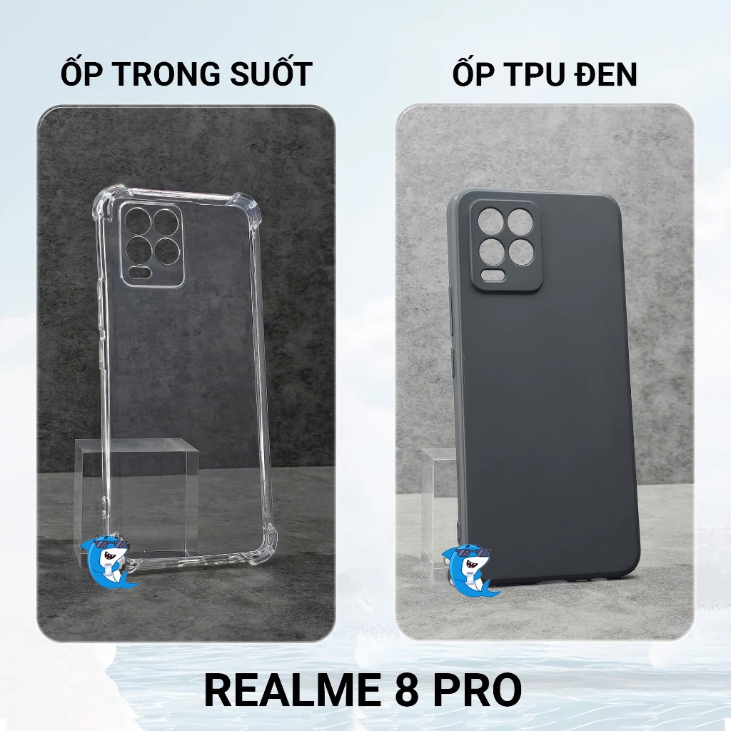 Ốp lưng Realme 8 / 8 pro bảo vệ cam điện thoại toàn diện cạnh vuông nhựa dẻo tpu bibi glass