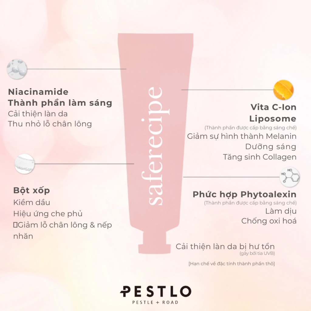[BẢN LAI - TONE UP] Kem chống nắng PESTLO Niamin C Tone Up Sun SPF50+ PA++++