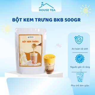 BỘT KEM TRỨNG BKB túi 500gr làm kem trứng thơm ngon, màu vàng đẹp, pha chế đơn giản