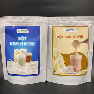 BỘT KEM TRỨNG BKB túi 500gr làm kem trứng thơm ngon, màu vàng đẹp, pha chế đơn giản