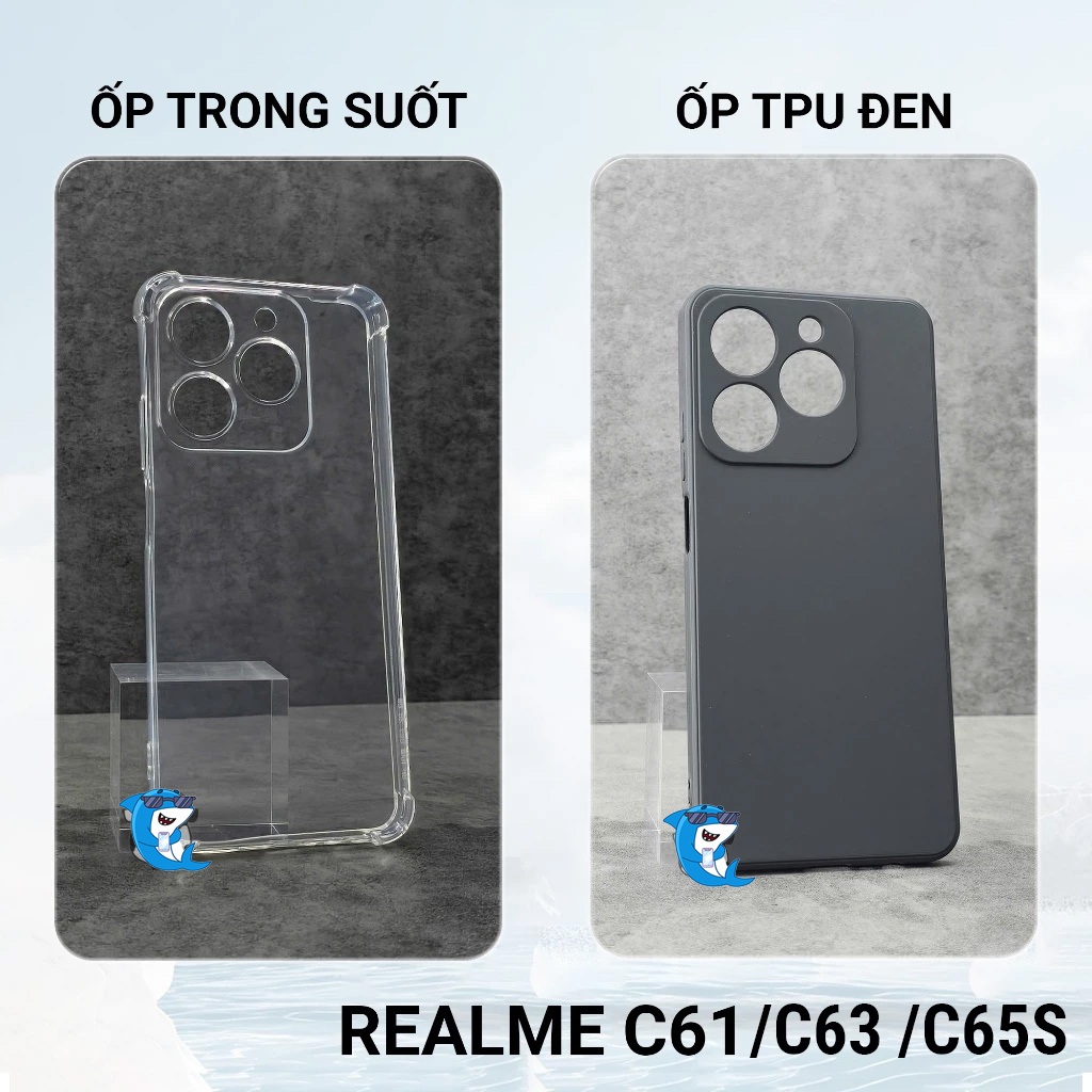 Ốp lưng REALME C61, C65s, C63 trong suốt silicon nhựa dẻo cao cấp chống sốc va đập bảo vệ cam toàn diện bibi