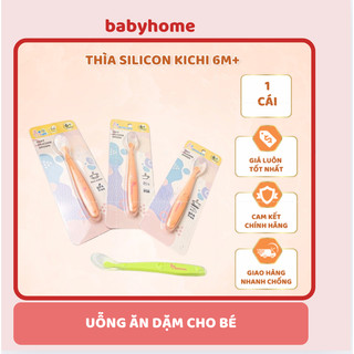 Thìa , muỗng Silicon Kichi Ăn Dặm Dành Cho Bé Từ 6 Tháng Tuổi shop babyhome