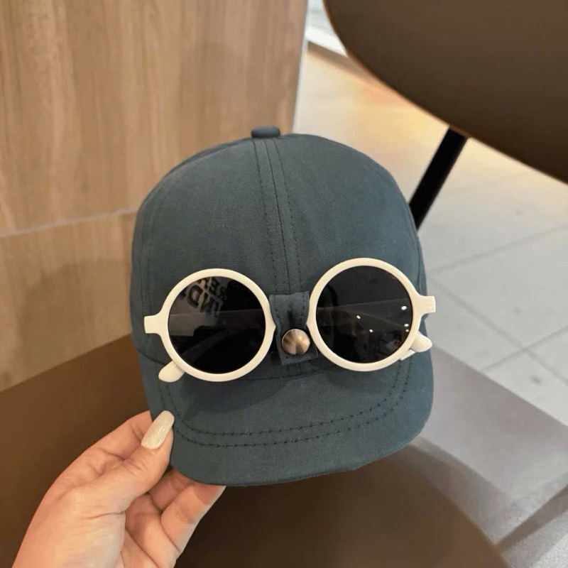 Mũ lưỡi trai kèm kính cho bé siêu cutee - Mũ nón cho bé trai bé gái