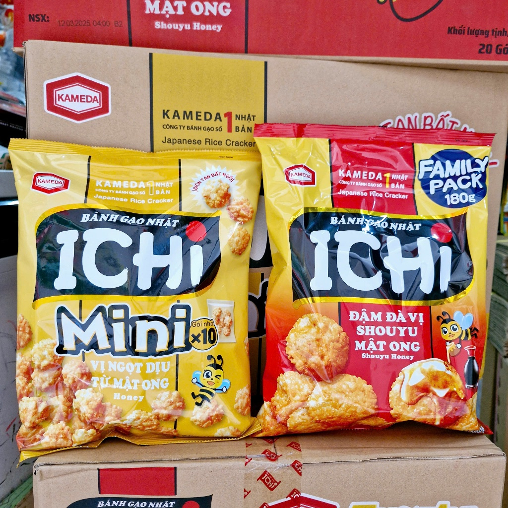 BÁNH GẠO NHẬT ICHI Đậm Đà Vị Mật Ong Túi 180g/100g/150g | Shopee Việt Nam
