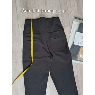 Quần legging cạp cao 11cm 2 túi sau – Chất mì Hàn co giãn tốt, ôm dáng, tôn vòng eo, che khuyết điểm