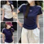 Áo Thun Baby Tee Tay Sọc Kẻ Nơ Dễ Thương . Áo Baby Tee Chất Cotton Co Giãn
