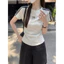 Áo Thun Baby Tee Tay Sọc Kẻ Nơ Dễ Thương . Áo Baby Tee Chất Cotton Co Giãn