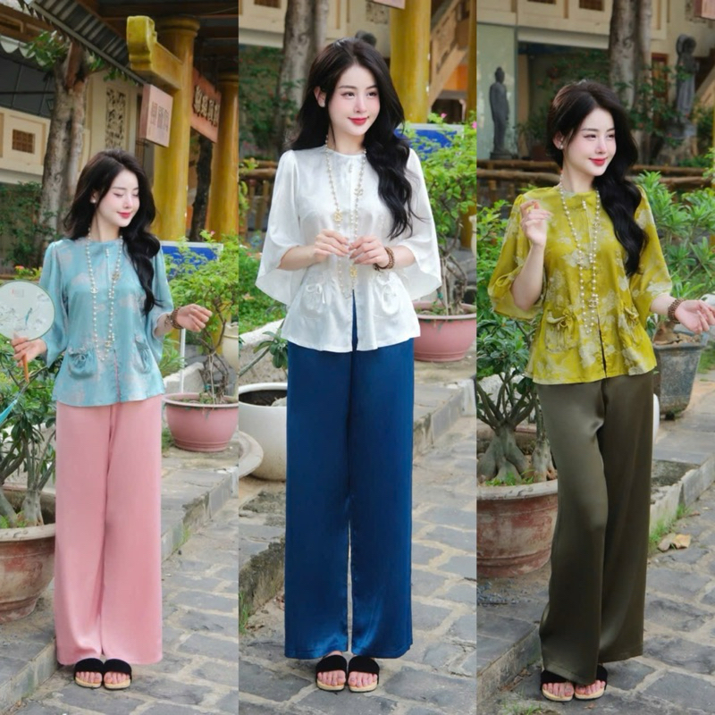 Pháp Phục Lễ Chùa Lụa Gấm Thiết Kế Túi Tiền Xinh Xắn