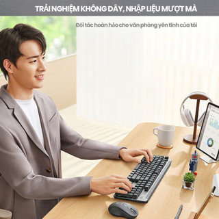 Bàn phím cơ không dây Logitech K865 Layout Fullsize 104 phím Thiết kế văn phòng gõ êm không ồn vỏ kim loại cao cấp
