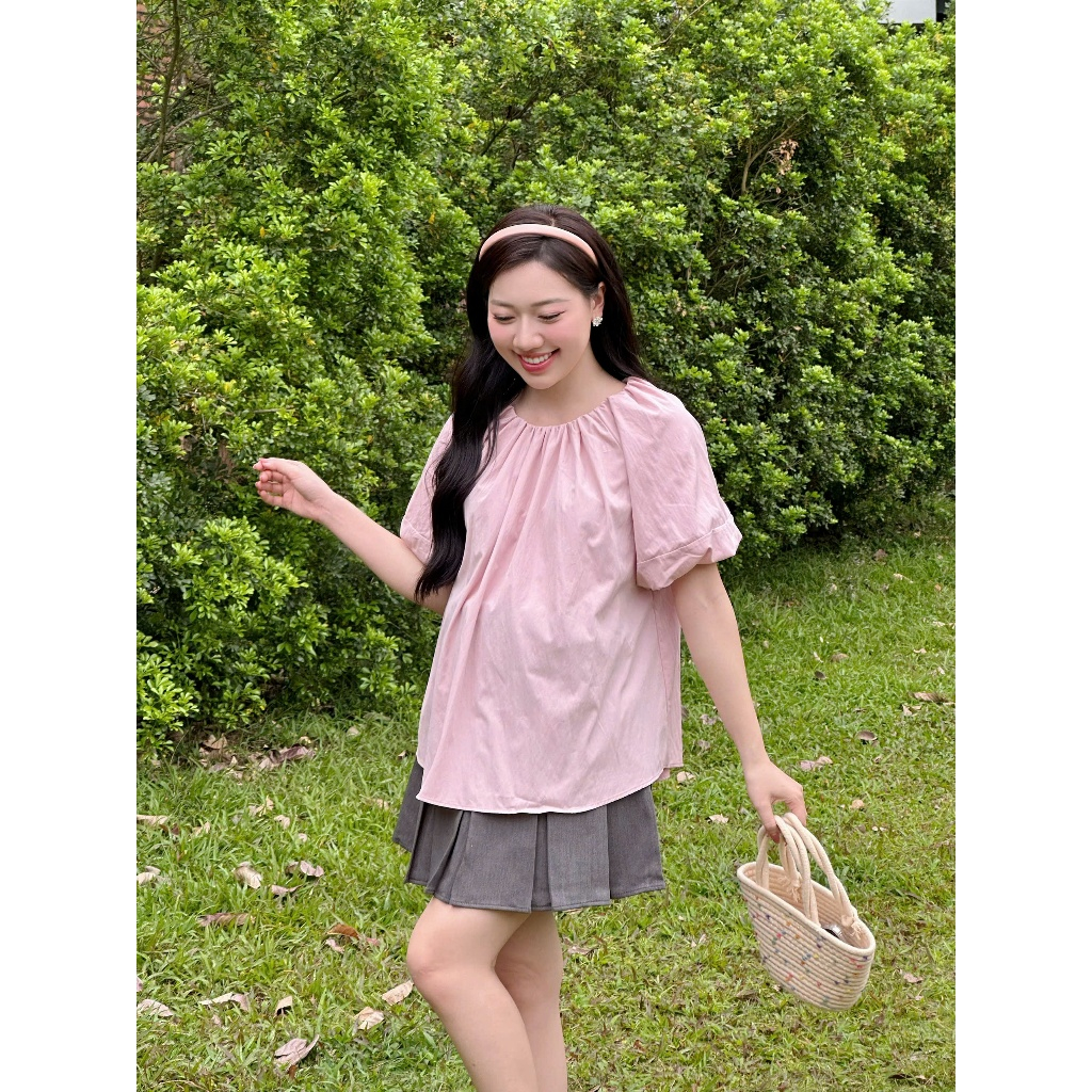 Ảnh Áo bầu Joie chất liệu thô mềm siêu nhẹ thoáng mát phù hợp mẹ bầu đi làm đi chơi phong cách năng động by L'amme 4