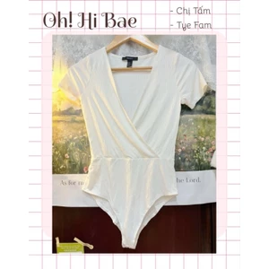 Bodysuit đắp chéo tay ngắn vnxk