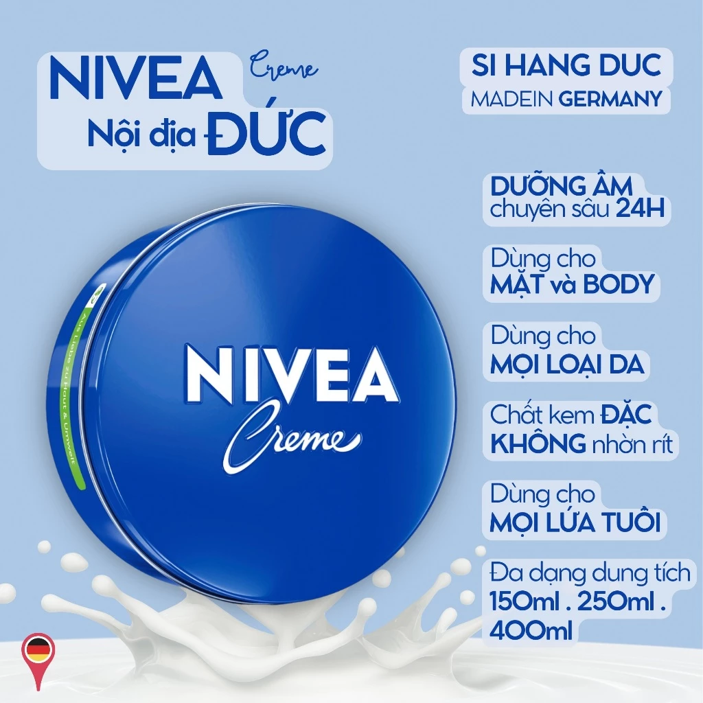 Kem dưỡng ẩm quốc dân - cả thế giới sài loại này ^^ Hàng nội địa Đức