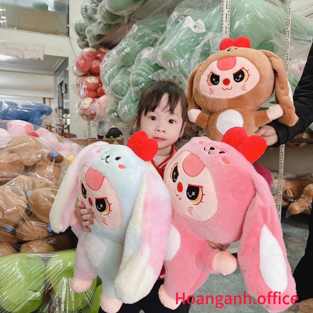 Gấu cá sấu,  xanh size 55cm - thú bông Hàng cao cấp