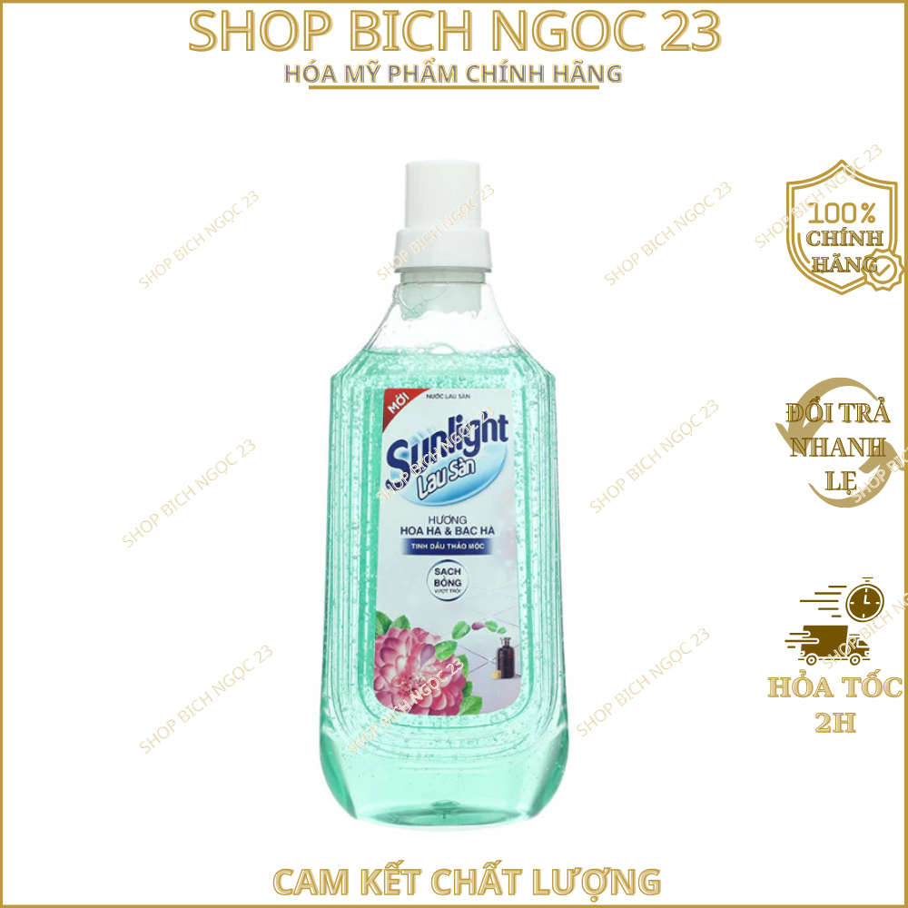 Nước Lau Sàn Sunlight Thiên Nhiên Sả Chanh chai 1kg (Đủ Hương)