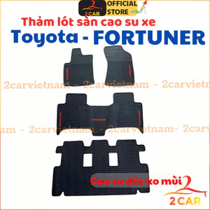 Thảm LÓT SÀN CAO SU xe Fortuner 2009- 2022, 2023,2024 chuẩn Form vừa khít, không mùi, không thấm nước