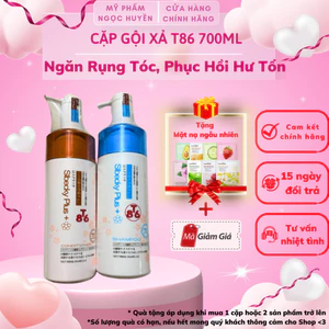 Dầu Gội Xả SLBECKY T86 plus 700ml tinh chất colagen siêu mềm ngăn rụng tóc, phục hồi hư tổn
