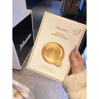 [1hộp 10 nạ]Mặt Nạ JM Solution Tinh Chất Vàng Prime Gold Foil Mask  Nâng Cơ Chống Chảy Xệ Giảm Nhăn Ngừa Lão Hóa