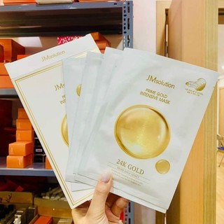 [1hộp 10 nạ]Mặt Nạ JM Solution Tinh Chất Vàng Prime Gold Foil Mask  Nâng Cơ Chống Chảy Xệ Giảm Nhăn Ngừa Lão Hóa