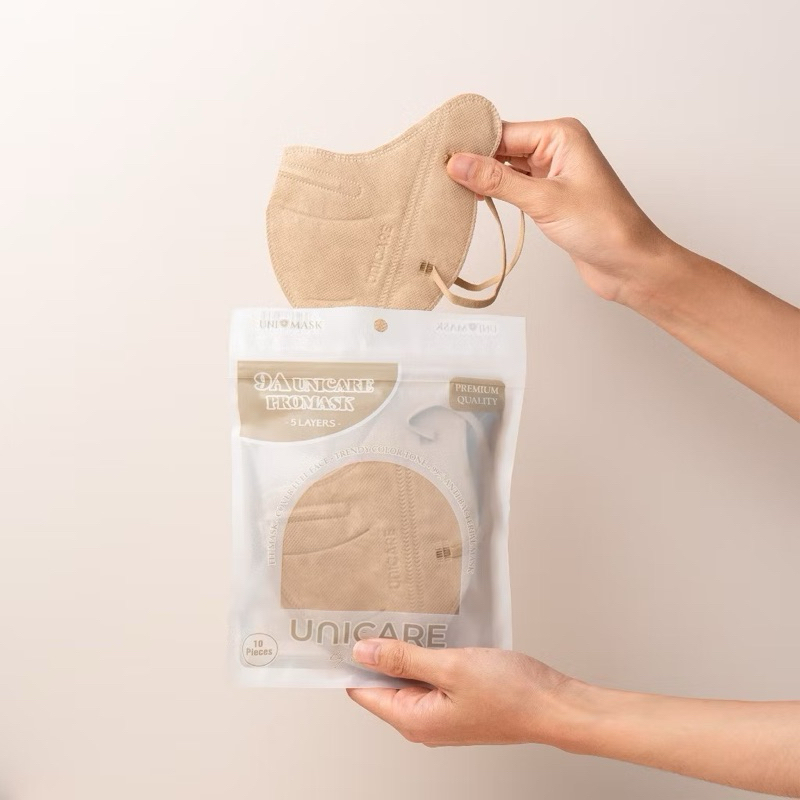 Khẩu trang 9A UNICARE [ SET 100 Cái] 5 lớp dày chống nắng, tia uv kích thước lớn siêu bảo vệ UniMask