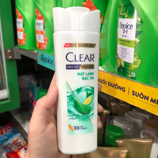 Dầu Gội Làm Sạch Gàu Hỗ Trợ Nuôi Dưỡng Da Đầu Clear Mát Lạnh Bạc Hà 140g. Hàng khuyến mãi