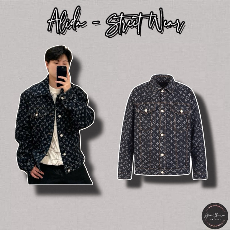⚡️[Hight Quality] Áo Khoác Denim 1-\/ Monogram Jaccquard Jacket - Điểm Nhấn Monogram Đen Phối Logo Cao Cấp Qccc