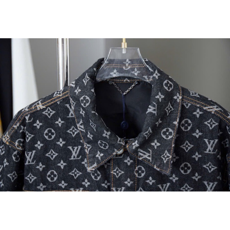 ⚡️[Hight Quality] Áo Khoác Denim 1-\/ Monogram Jaccquard Jacket - Điểm Nhấn Monogram Đen Phối Logo Cao Cấp Qccc
