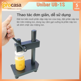 Máy dập - đóng nắp lon chuyên dụng Unibar UB-1S - sử dụng cho lon nắp nhôm xé