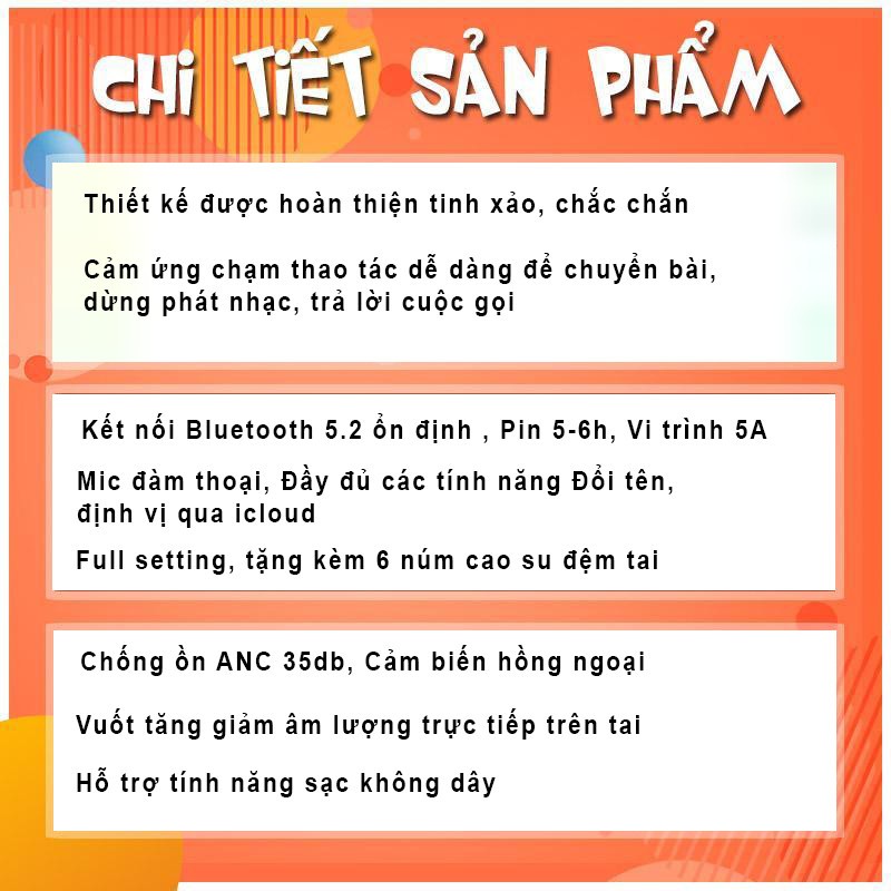 Tai Nghe Bluetooth Gen2 Chip Louda - Xuyên Âm/Chống Ồn 30DB - Vuốt Âm Lượng - Pin Trâu - Bass Căng - Có Mic - NEXTAGE