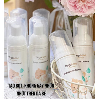 Dung dịch vệ sinh vùng kín, rửa mông cho bé Orgabebe chai mini 50ml tiện lợi