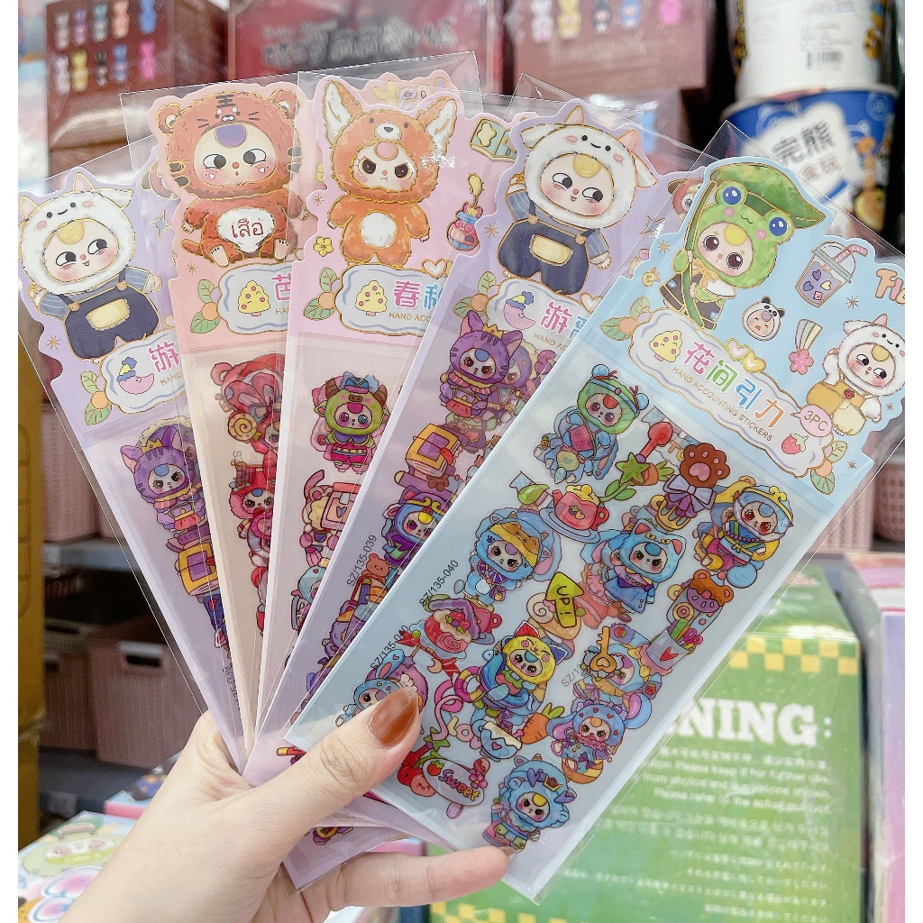 Set 3 tấm sticker Baby Three nhựa trong cắt sẵn nhiều hình - shop Liam ...